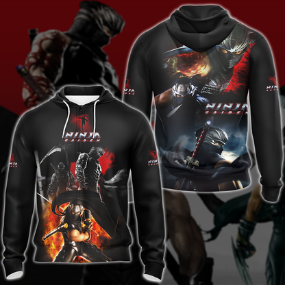 Ninja Gaiden Video Game 3D All Over Print T-shirt Tank Top Zip Hoodie Pullover Hoodie Hawaiian Shirt Beach Shorts Jogger Zip Hoodie