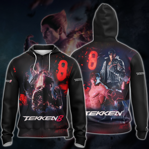 Tekken 8 Video Game 3D All Over Printed T-shirt Tank Top Zip Hoodie Pullover Hoodie Hawaiian Shirt Beach Shorts Jogger Zip Hoodie S 