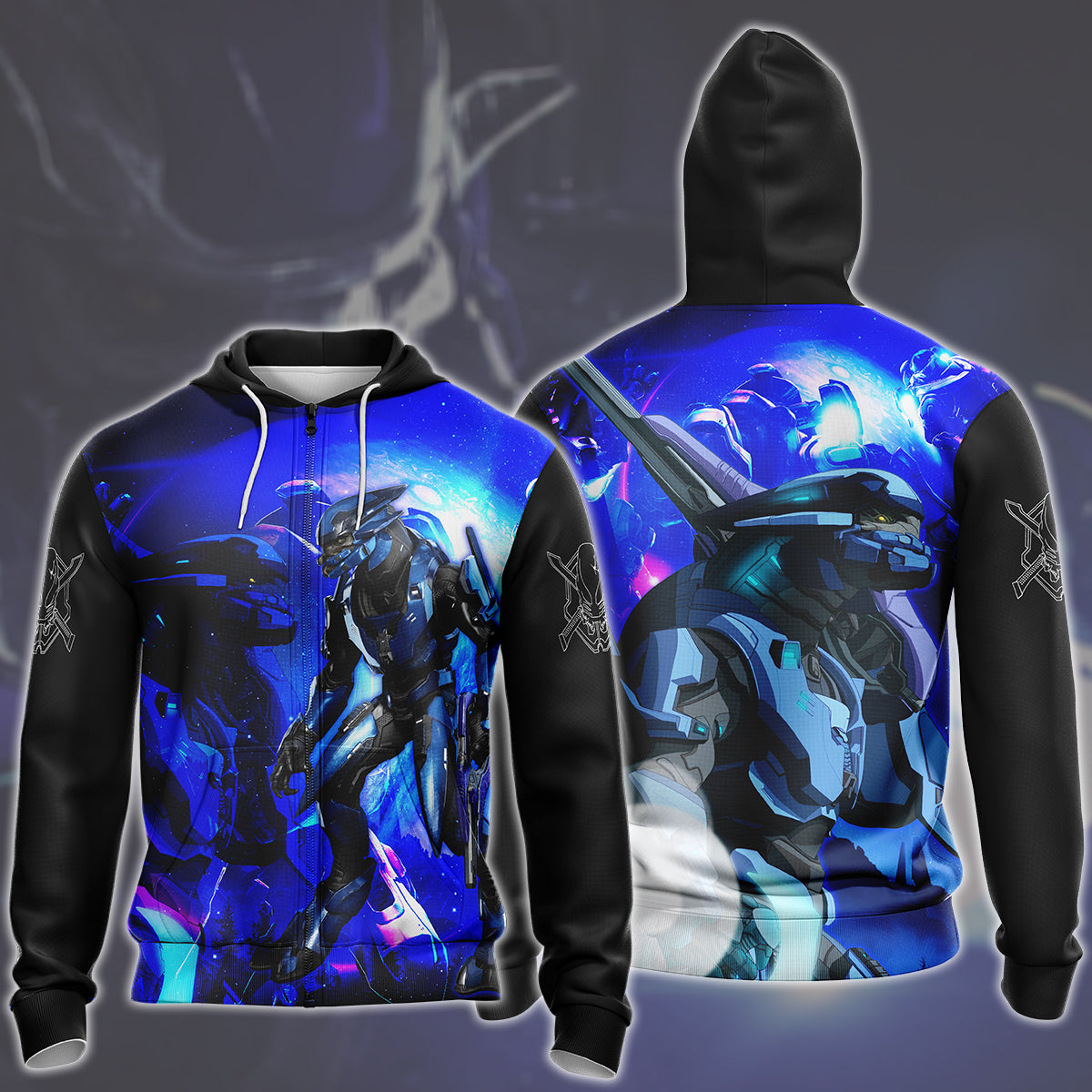 Halo Sangheili (Elite) Video Game All Over Printed T-shirt Tank Top Zip Hoodie Pullover Hoodie Hawaiian Shirt Beach Shorts Joggers