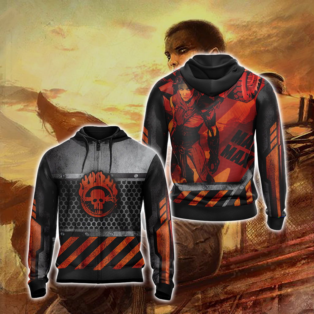 Mad Max Furiosa Unisex 3D T-shirt Zip Hoodie XS 