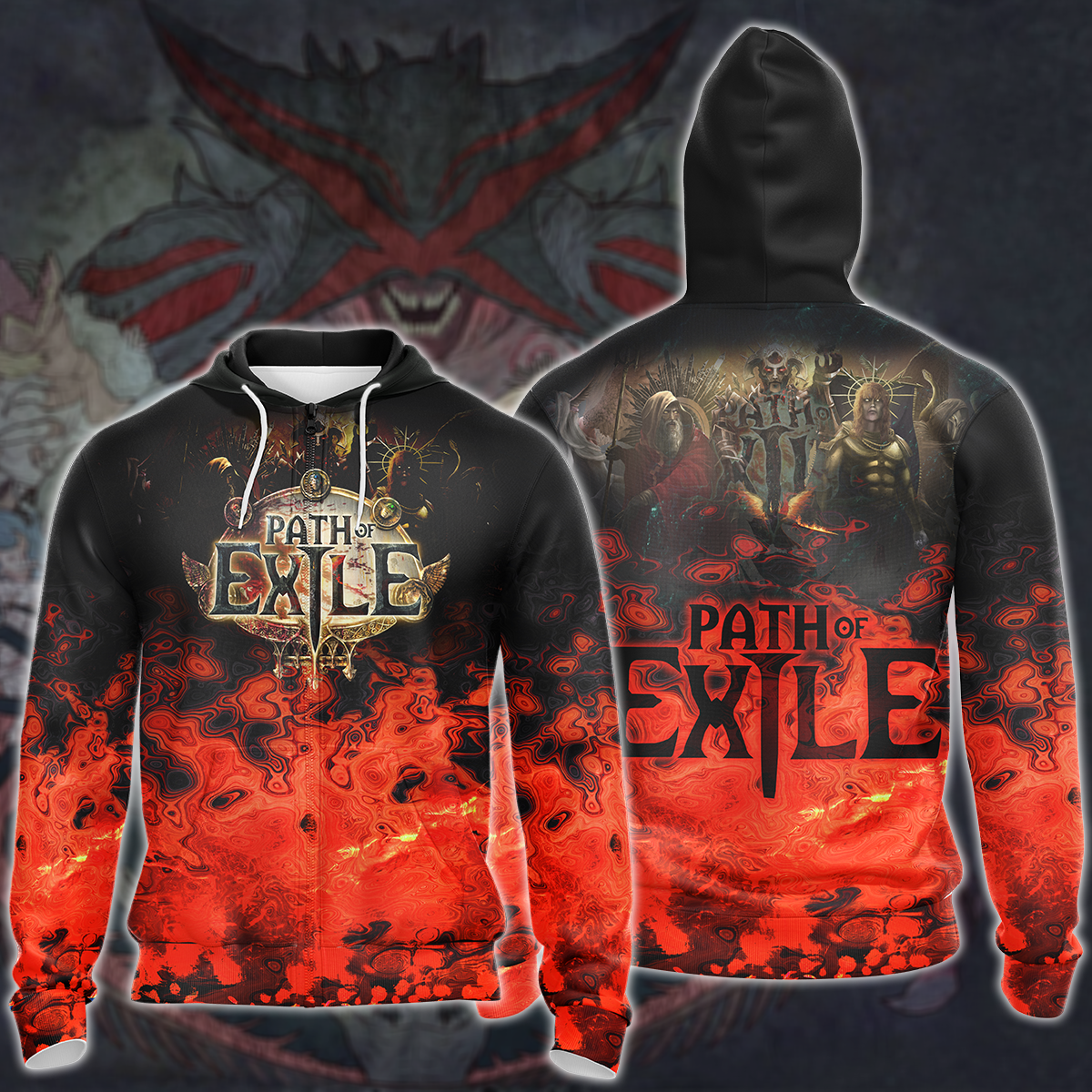 Path Of Exile Video Game 3D All Over Print T-shirt Tank Top Zip Hoodie Pullover Hoodie Hawaiian Shirt Beach Shorts Jogger Zip Hoodie