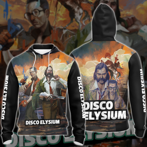 Disco Elysium Video Game All-Over T-shirt Hoodie Tank Top Hawaiian Shirt Beach Shorts Joggers Zip Hoodie S 