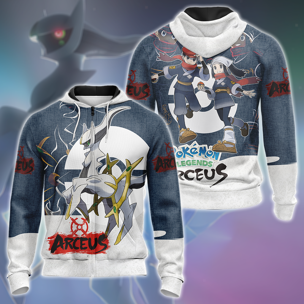 Pokémon Legends: Arceus 3D All Over Print T-shirt Tank Top Zip Hoodie Pullover Hoodie Hawaiian Shirt Beach Shorts Jogger Zip Hoodie