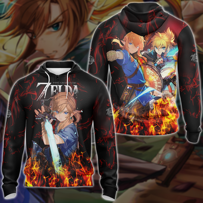 The Legend of Zelda Video Game 3D All Over Print T-shirt Tank Top Zip Hoodie Pullover Hoodie Hawaiian Shirt Beach Shorts Jogger Zip Hoodie