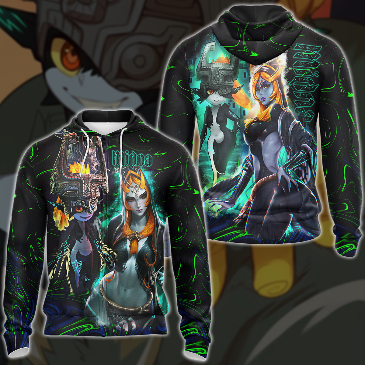 Legend of Zelda Midna Video Game 3D All Over Print T-shirt Tank Top Zip Hoodie Pullover Hoodie Hawaiian Shirt Beach Shorts Jogger Zip Hoodie