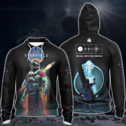 Starfield Video Game 3D All Over Printed T-shirt Tank Top Zip Hoodie Pullover Hoodie Hawaiian Shirt Beach Shorts Joggers Zip Hoodie