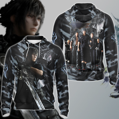 Final Fantasy XV Video Game 3D All Over Print T-shirt Tank Top Zip Hoodie Pullover Hoodie Hawaiian Shirt Beach Shorts Jogger Zip Hoodie