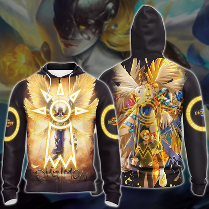 Digimon Video Game 3D All Over Printed T-shirt Tank Top Zip Hoodie Pullover Hoodie Hawaiian Shirt Beach Shorts Jogger Zip Hoodie