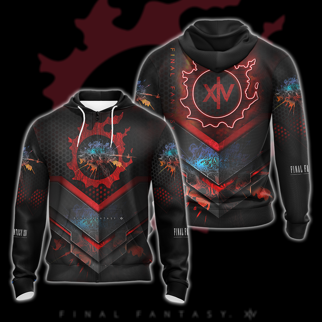 Final Fantasy XIV All Over Print T-shirt Tank Top Zip Hoodie Pullover Hoodie Hawaiian Shirt Zip Hoodie