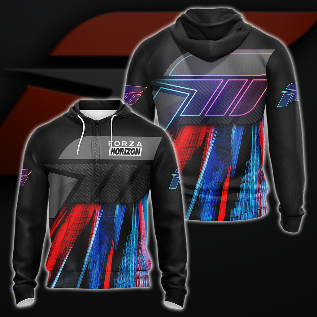 Forza Horizon All Over Print T-shirt Tank Top Zip Hoodie Pullover Hoodie Hawaiian Shirt Zip Hoodie