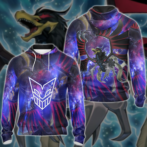 Yu-Gi-Oh! Black-Winged Dragon 3D Zip Up Hoodie   