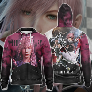 Final Fantasy XIII Video Game 3D All Over Print T-shirt Tank Top Zip Hoodie Pullover Hoodie Hawaiian Shirt Beach Shorts Jogger Zip Hoodie S 