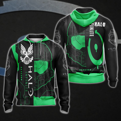 Halo Infinite All Over Print T-shirt Tank Top Zip Hoodie Pullover Hoodie Hawaiian Shirt Zip Hoodie