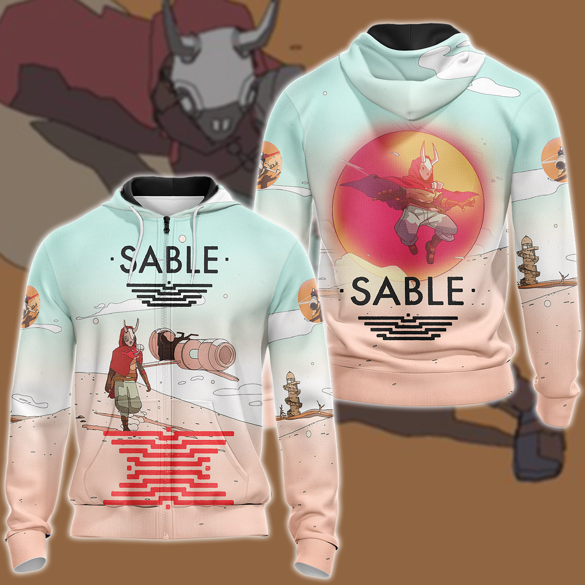 Sable Video Game 3D All Over Printed T-shirt Tank Top Zip Hoodie Pullover Hoodie Hawaiian Shirt Beach Shorts Jogger Zip Hoodie