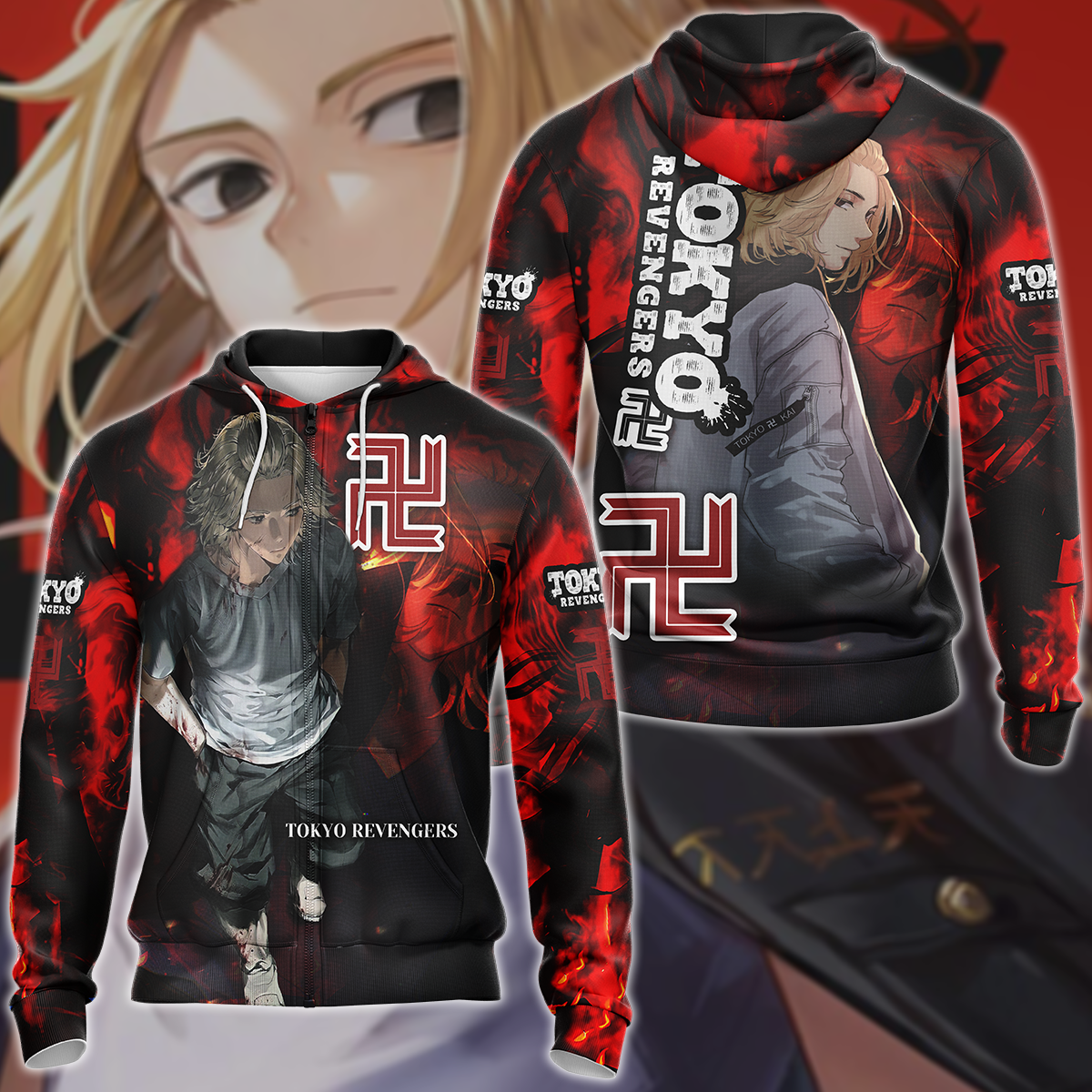 Tokyo Revengers 3D All Over Print T-shirt Tank Top Zip Hoodie Pullover Hoodie Hawaiian Shirt Beach Shorts Jogger Zip Hoodie