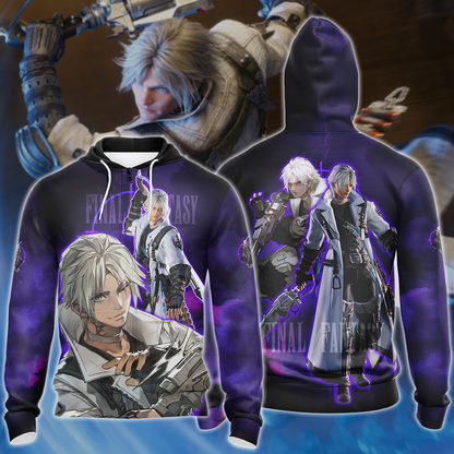 Final Fantasy XIV Thancred Video Game 3D All Over Print T-shirt Tank Top Zip Hoodie Pullover Hoodie Hawaiian Shirt Beach Shorts Jogger Zip Hoodie