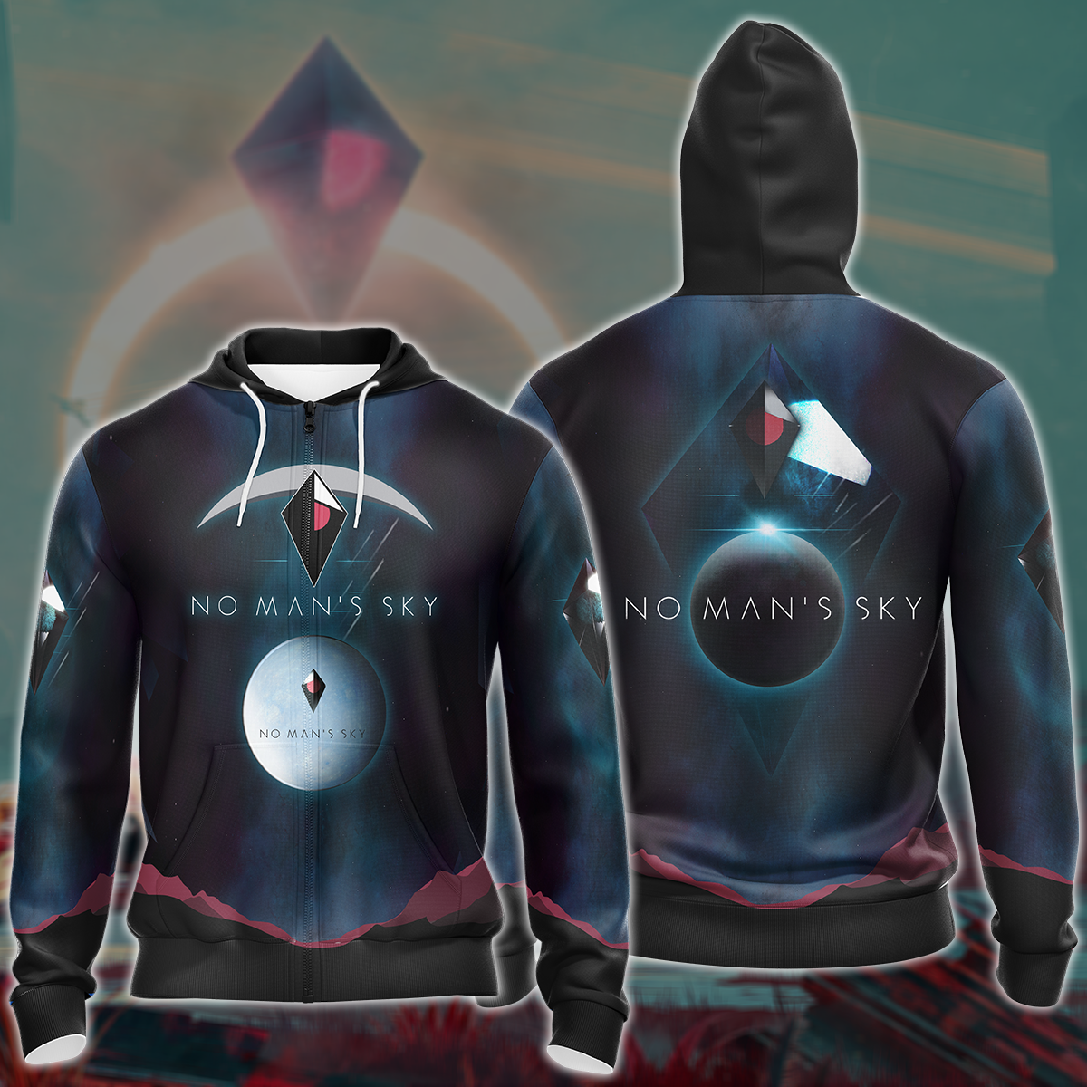 No Man's Sky Video Game 3D All Over Printed T-shirt Tank Top Zip Hoodie Pullover Hoodie Hawaiian Shirt Beach Shorts Jogger Zip Hoodie