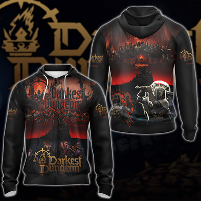 Darkest Dungeon Video Game 3D All Over Print T-shirt Tank Top Zip Hoodie Pullover Hoodie Hawaiian Shirt Beach Shorts Jogger Zip Hoodie