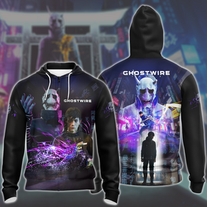 Ghostwire: Tokyo Video Game All Over Printed T-shirt Tank Top Zip Hoodie Pullover Hoodie Hawaiian Shirt Beach Shorts Joggers