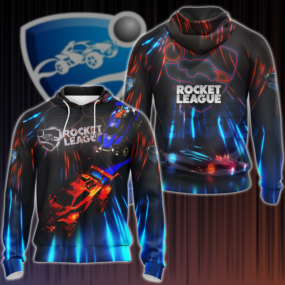 Rocket League Video Game 3D All Over Print T-shirt Tank Top Zip Hoodie Pullover Hoodie Hawaiian Shirt Beach Shorts Jogger Zip Hoodie