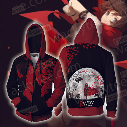 Team RWBY Ruby Rose Unisex 3D T-shirt Zip Hoodie