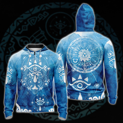 The Legend of Zelda All Over Print T-shirt Tank Top Zip Hoodie Pullover Hoodie Zip Hoodie