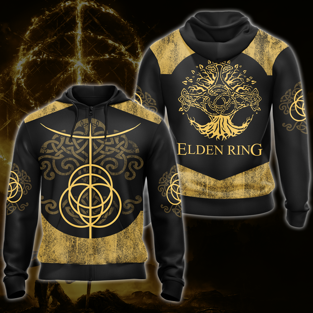 Elden Ring 3D All Over Print T-shirt Tank Top Zip Hoodie Pullover Hoodie Hawaiian Shirt Beach Shorts Jogger Zip Hoodie