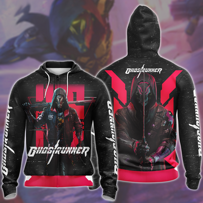 Ghostrunner Video Game All Over Printed T-shirt Tank Top Zip Hoodie Pullover Hoodie Hawaiian Shirt Beach Shorts Joggers