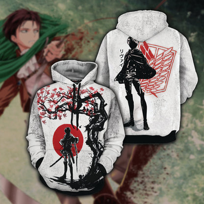 Attack On Titan: Levi New Version Unisex 3D T-shirt Hoodie