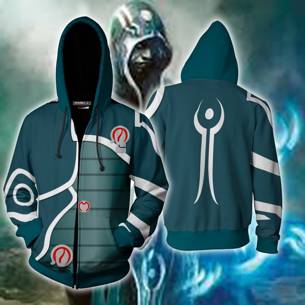 Magic: The Gathering Jace Cosplay Zip Up Hoodie Jacket 5XL