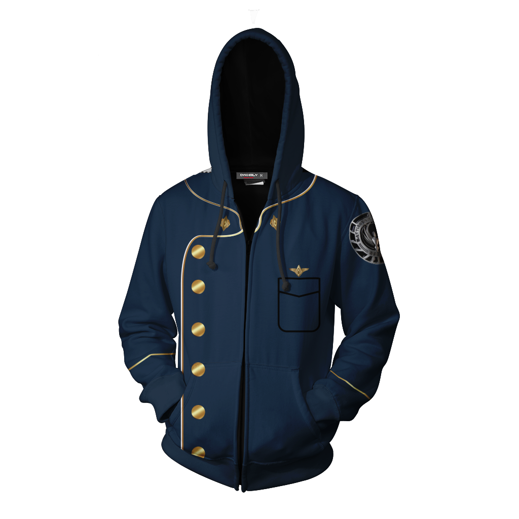 Battlestar Galactica Cosplay Zip Up Hoodie Jacket