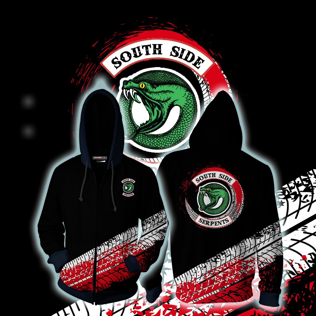 Riverdale Southside Serpents Zip Up Hoodie 5XL