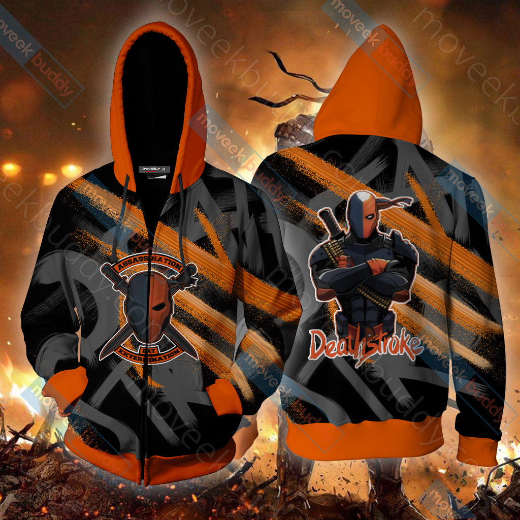 Deathstroke The Terminator Zip Up Hoodie 5XL