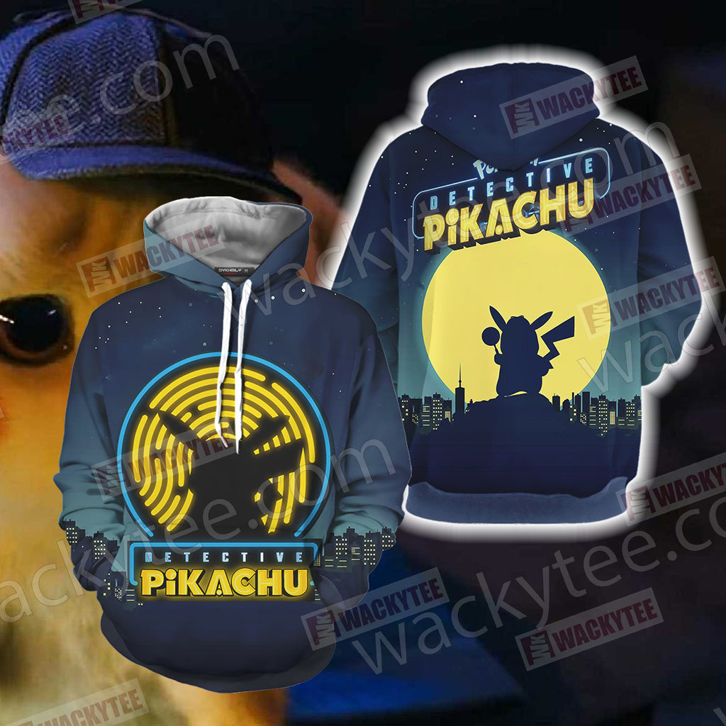 Pokemon Detective Pikachu Unisex 3D T-shirt Hoodie