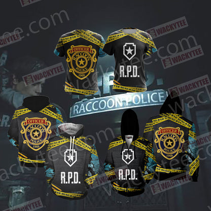 Resident Evil - R.P.D Unisex 3D T-shirt