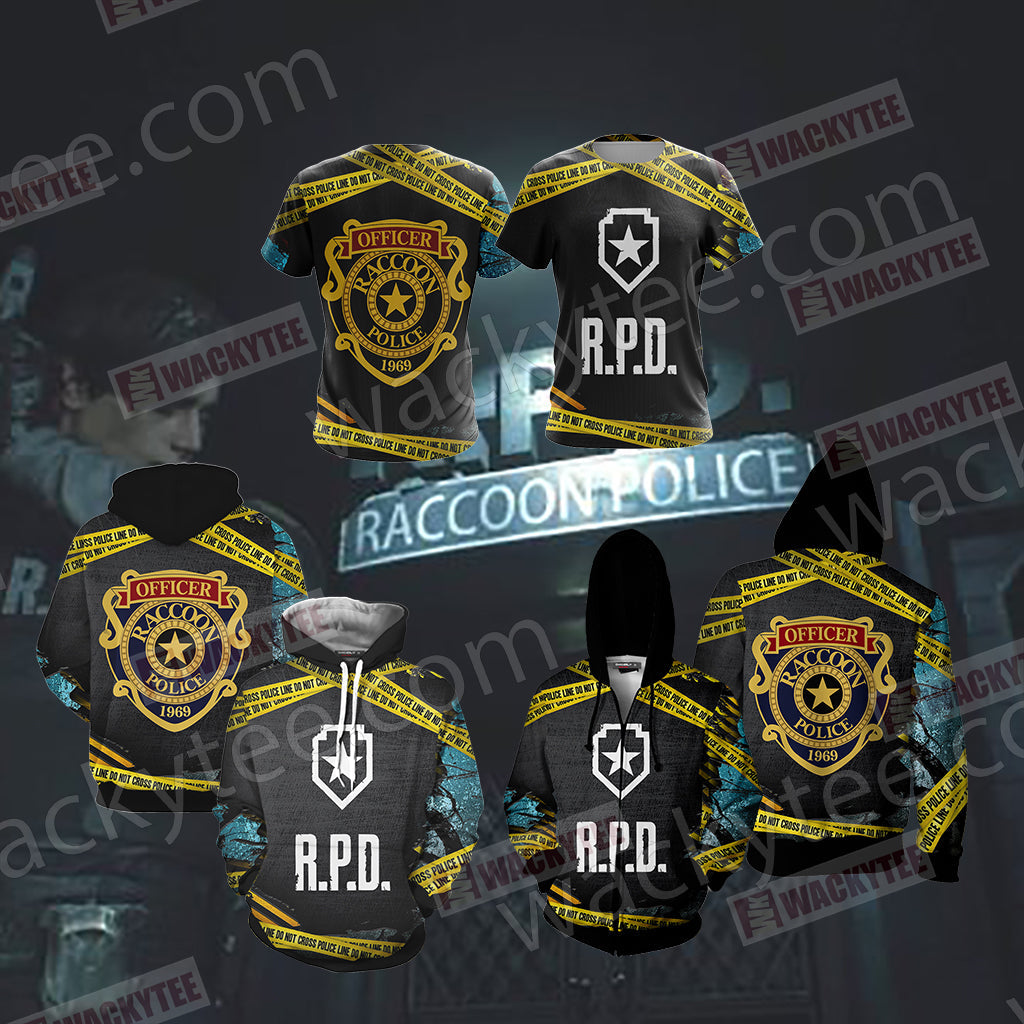 Resident Evil - R.P.D Unisex 3D T-shirt