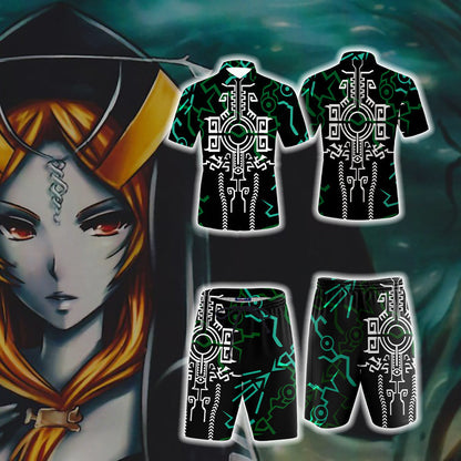 The Legend of Zelda Midna Unisex Hawaiian Shirt Beach Shorts