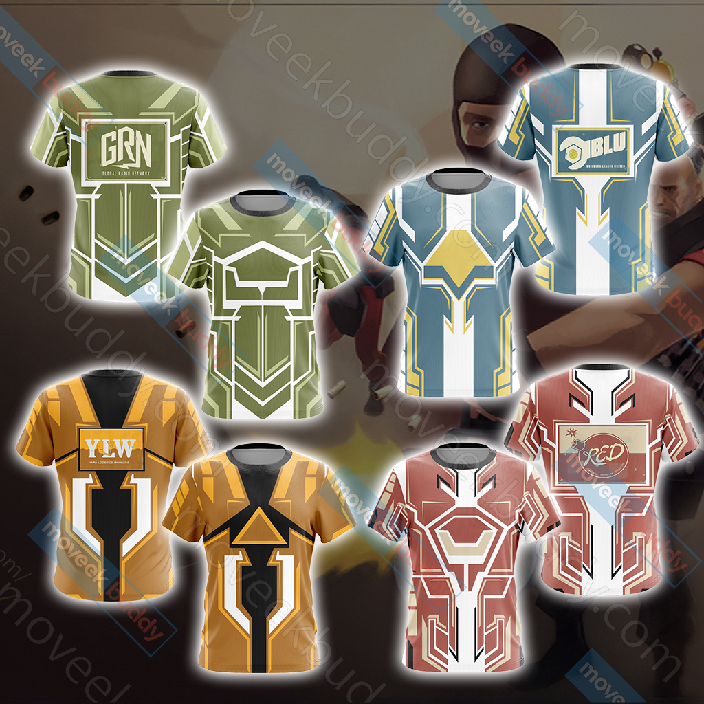 Team Fortress 2 - YLW - YARD LOGISTICS WORKERS Unisex 3D T-shirt