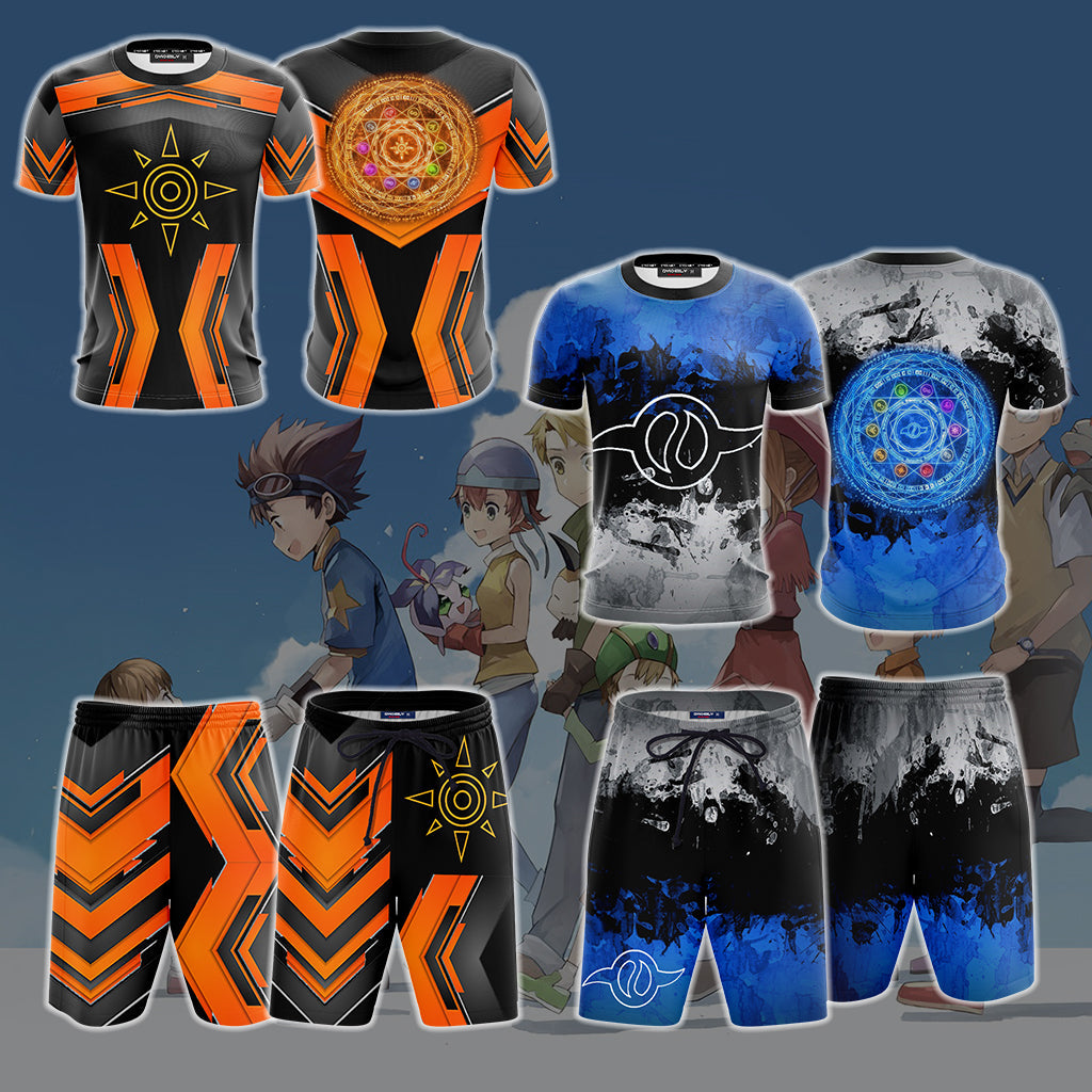 Digimon The Crest Of Friendship New Look 3D T-shirt