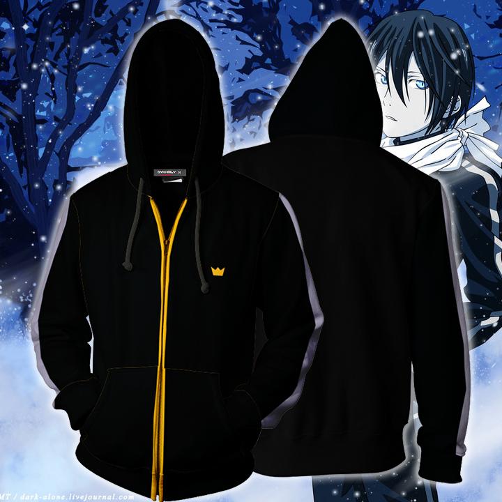 Noragami Yato Cosplay Zip Up Hoodie Jacket Version 1