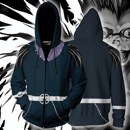Death Note Ryuk Cosplay Zip Up Hoodie Jacket 5XL