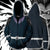 Death Note Ryuk Cosplay Zip Up Hoodie Jacket XS  