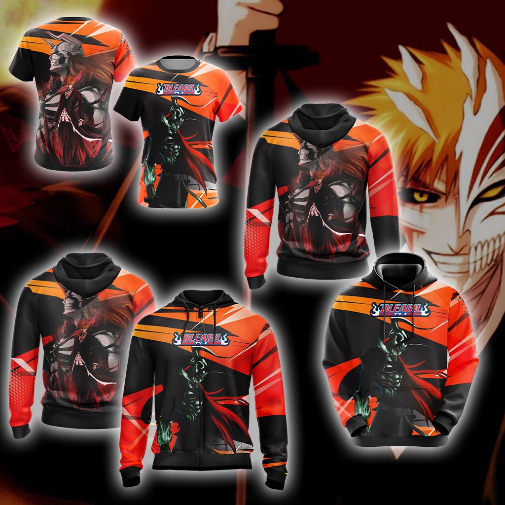 Bleach - Ichigo and Hollow Ichigo Unisex 3D T-shirt