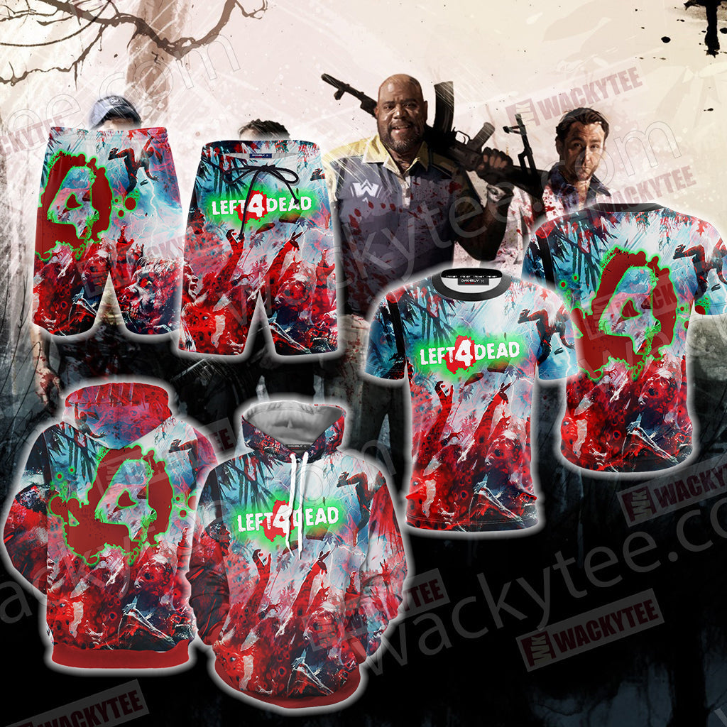 Left 4 Dead Video Game Unisex 3D T-shirt
