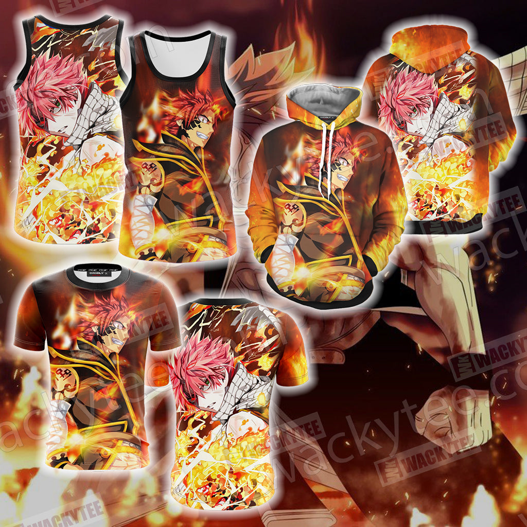 Fairy Tail: Dragon Cry Natsu Dragneel New Look Unisex 3D T-shirt