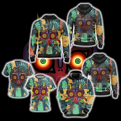 The Legend of Zelda - Majora's Mask Wood Unisex 3D T-shirt