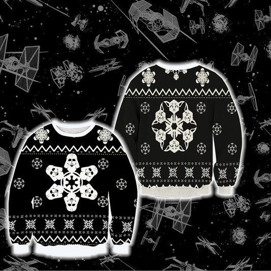 Star Wars Snow Flake Unisex 3D Sweater
