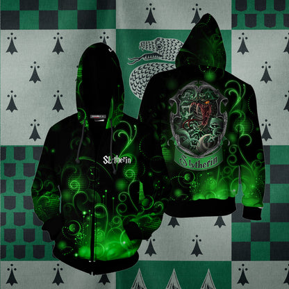 The Cunning Slytherin Harry Potter New Collection Unisex 3D T-shirt Zip Hoodie