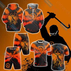 Half-Life.free man Unisex 3D T-shirt   