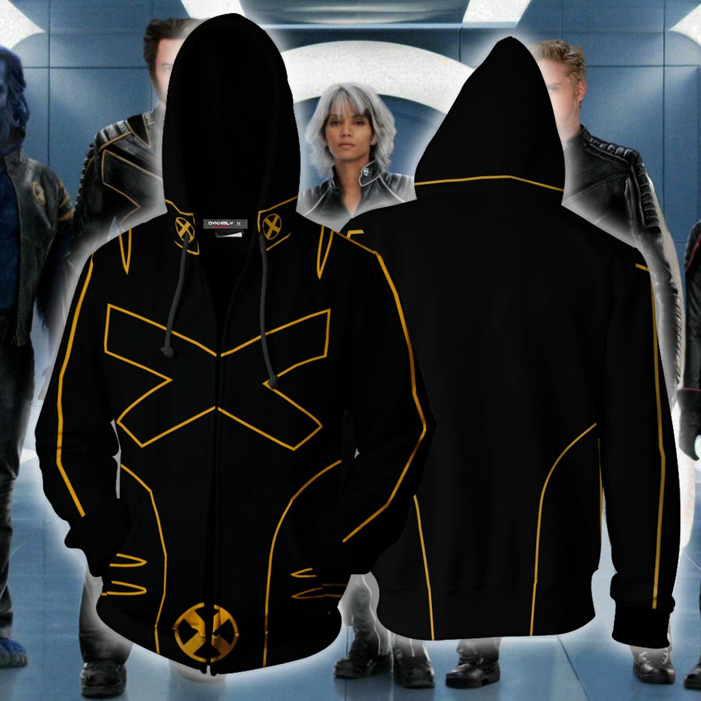 Marvel X-Men III Cosplay Zip Up Hoodie Jacket Black